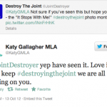 Destroy the Joint, schmoozing and the hypocrites