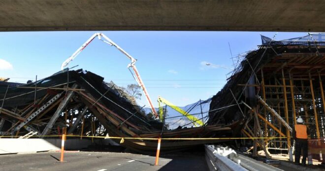 Gungahlin Drive Extension Bridage Collapse, 14 August 2010.