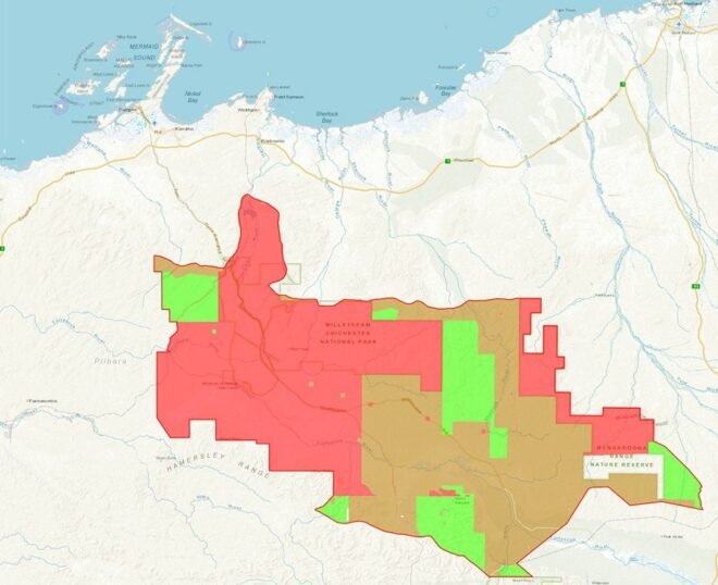 Yindjibarndi Native Title map