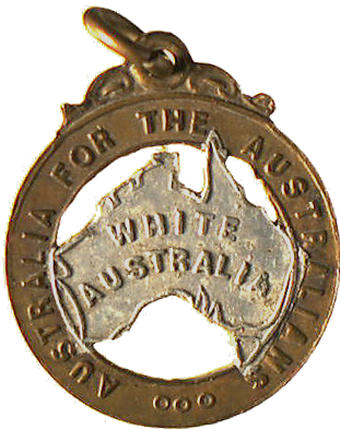 White Australia badge