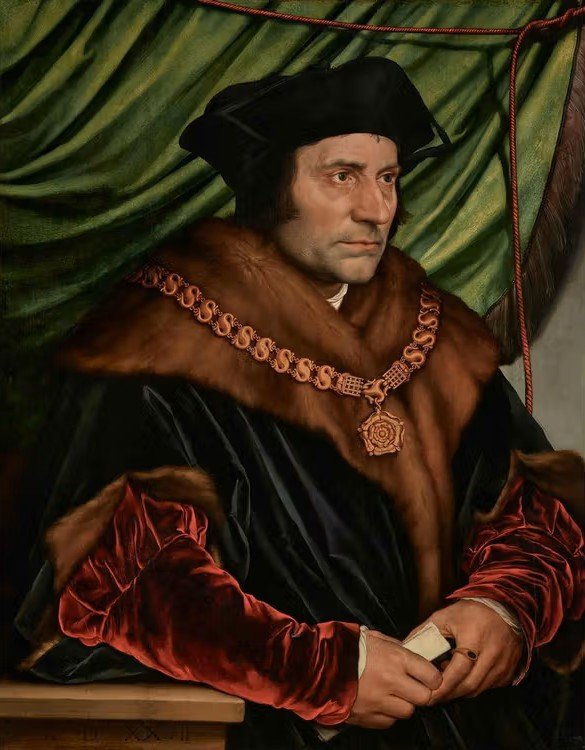 Portrait of Sir Thomas More by Hans Holbein the Younger.