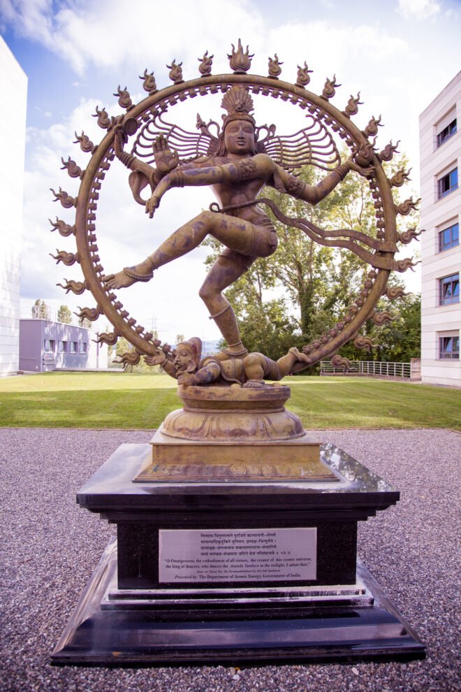 Statue of Shiva outside CERN