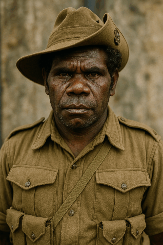 An Aboriginal soldier.
