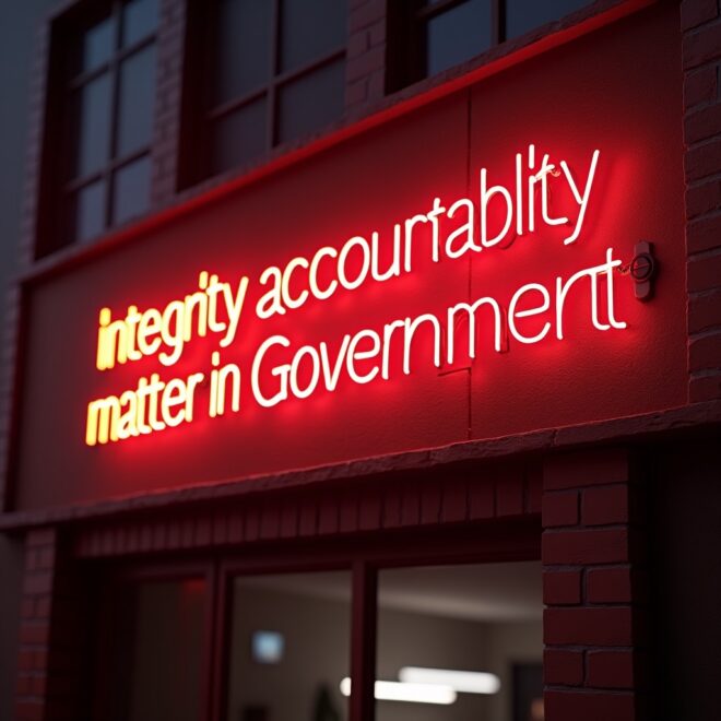 Integrity accountability matter in Government