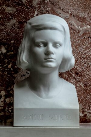 A bust of Sophie Scholl