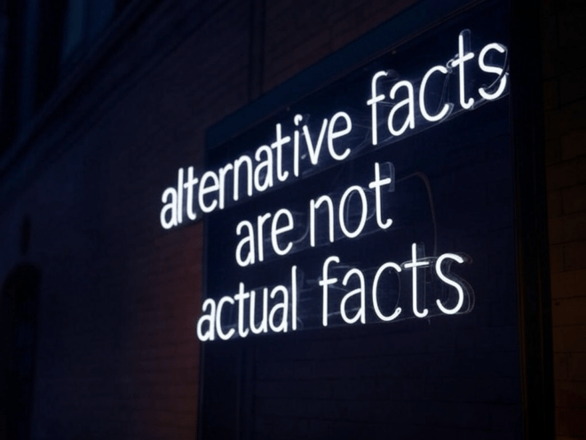 Alternative facts are not actual facts.