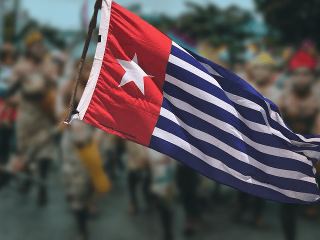 West Papua's Morning Star flag.