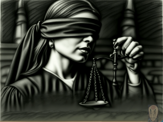 Blind justice.