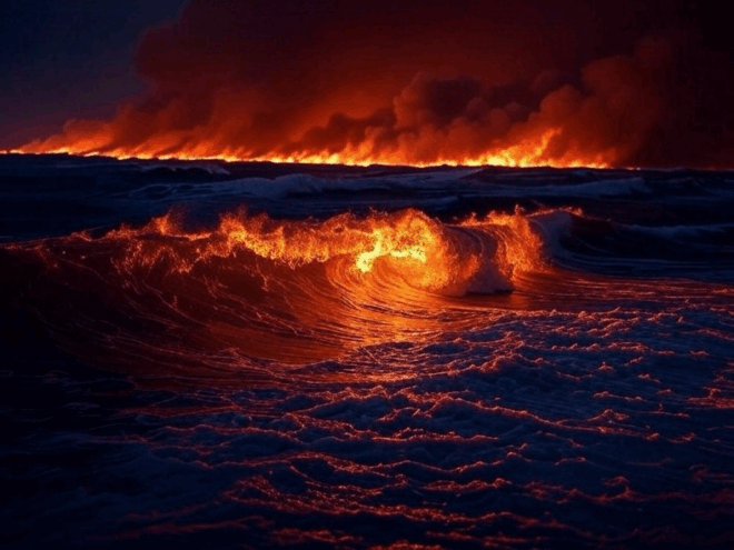Climate waves of fire.