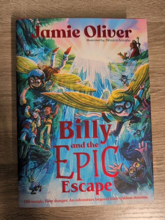 Cover of "Billy and the Epic Escape", by Jamie Oliver.