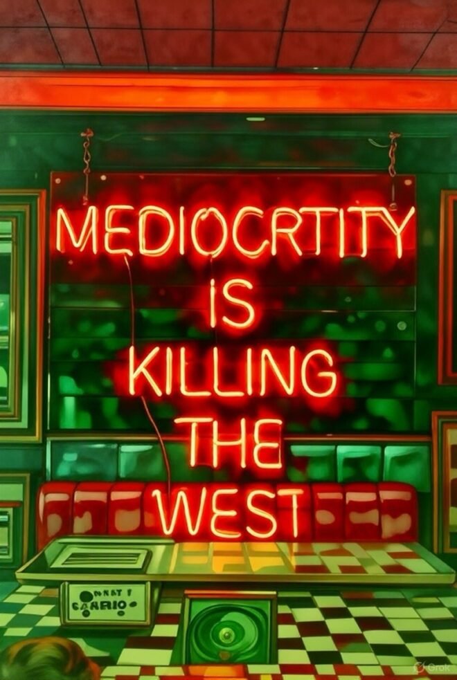 Mediocrity is killing the West.