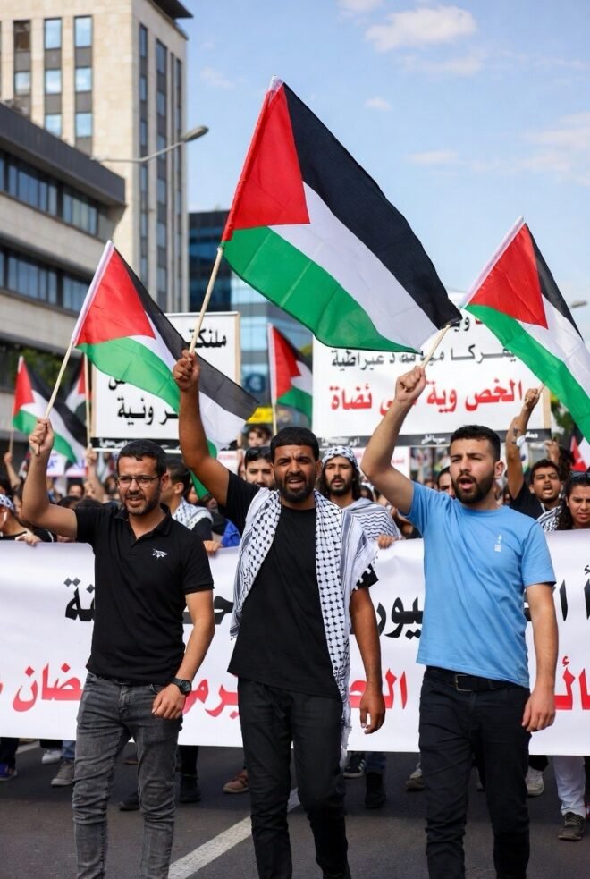 Palestinian protesters