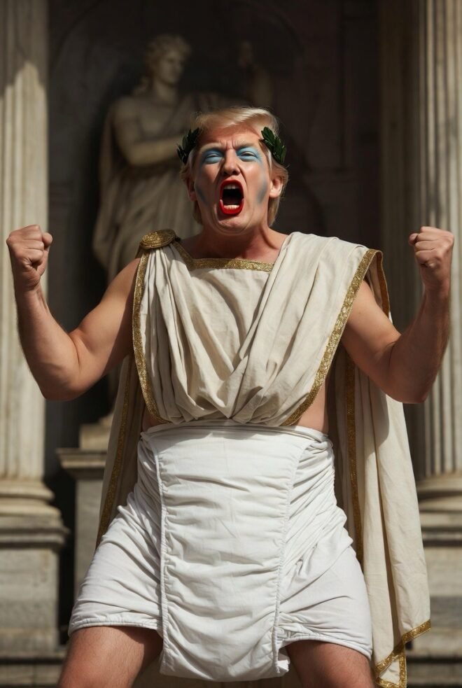 Trump as a Roman "leader".
