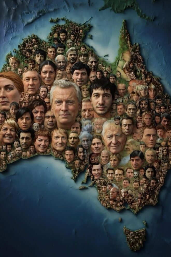 Faces of Australia.