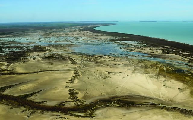 Image of the Arafura Swamp into which flows the Glyde River in Arnhem Land.