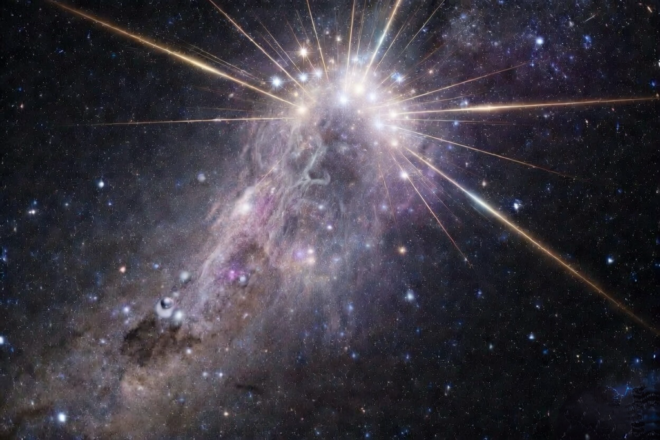 An image of creation of the universe.