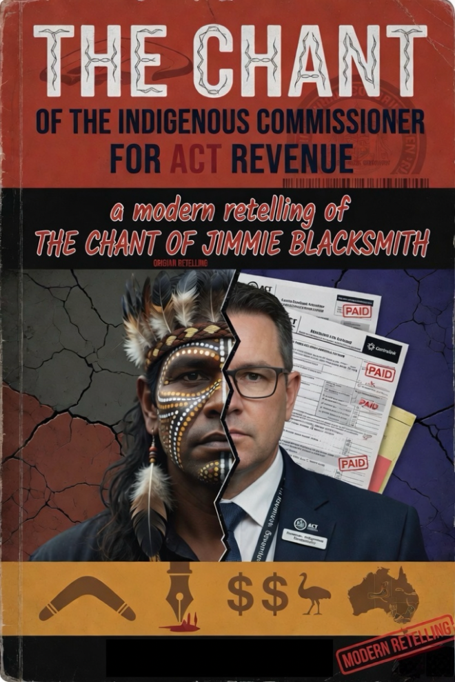 The Chant of the Indigenous Commissioner for ACT Revenue: A modern retelling of The Chant of Jimmie Blacksmith.