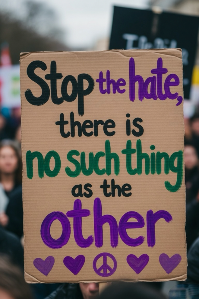 Stop the hate, there is no such thing as the other.