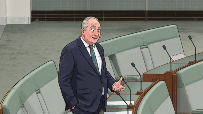 Barnaby Joyce in the parliament