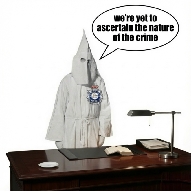 "We're yet to ascertain the nature of the crime."