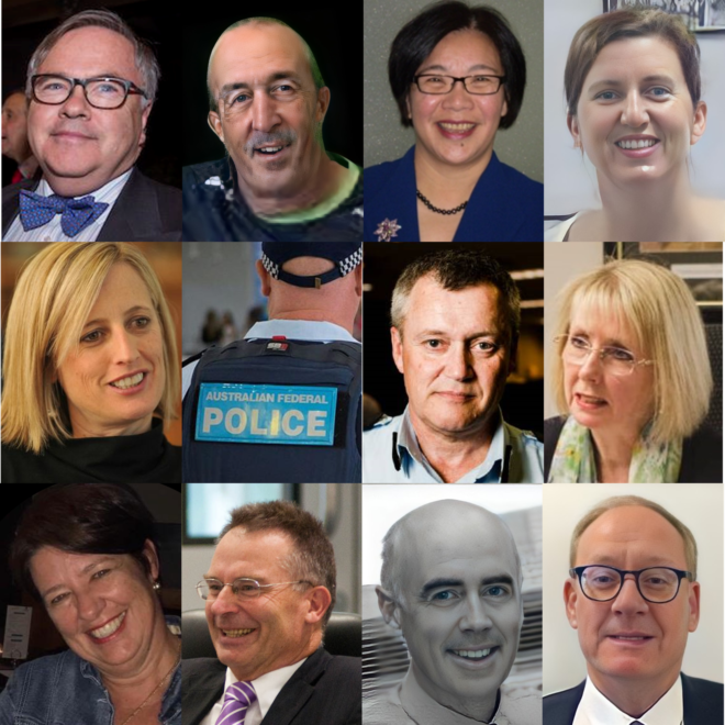 Some of those from the ACT involved in the Mullins issues.