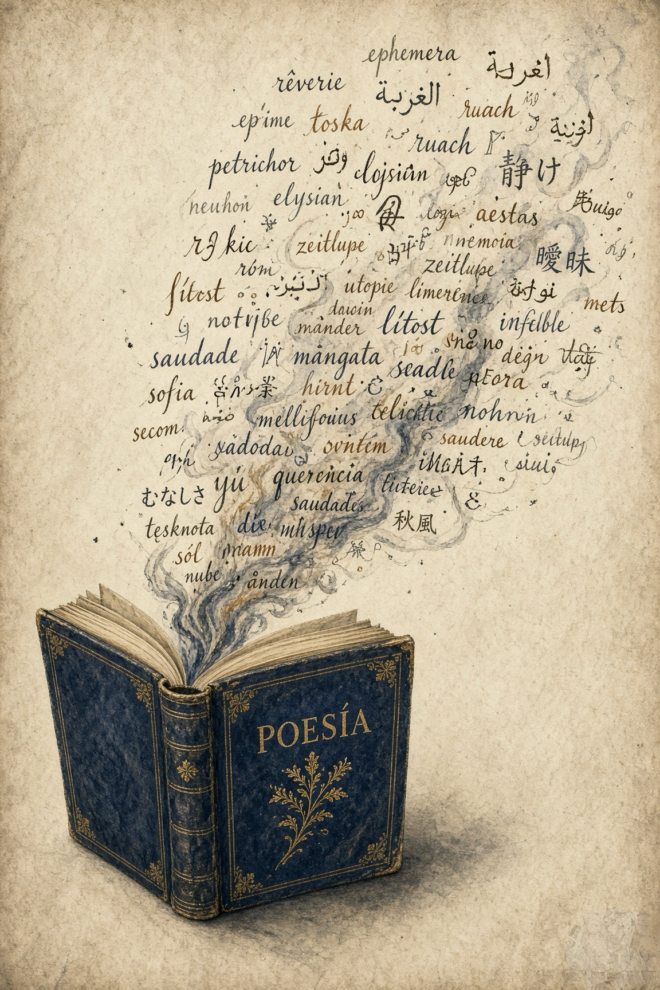 Poetry: Words rising off the page