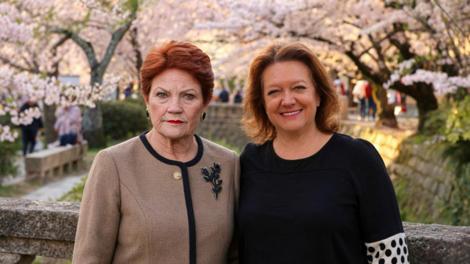 Pauline Hanson and Gina Rinehart