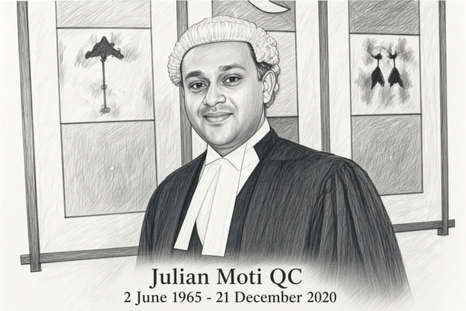 Julian Moti QC, 2 June 1965 - 21 December 2020, who highlighted issues of the Pacific Islands long before his death.
