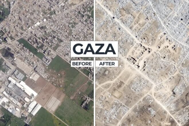 Gaza before after