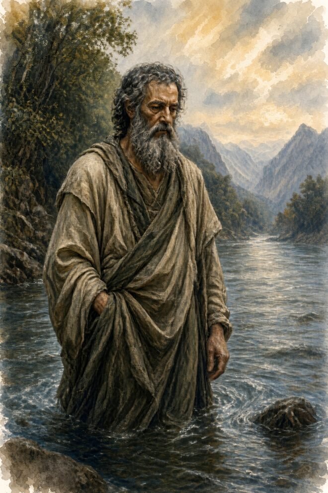 Heralcitus in the river